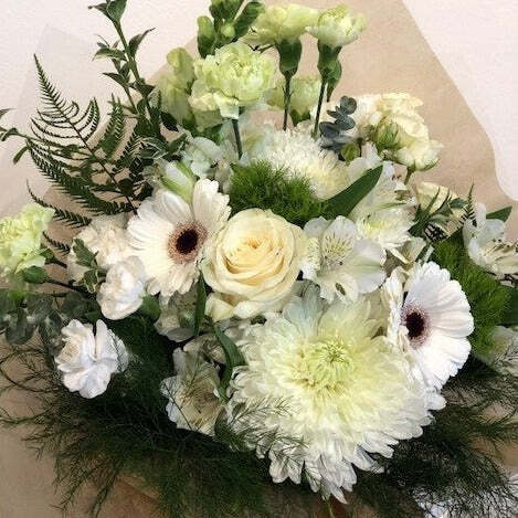 County Hand Tied Bouquet - Green+Whites County Hand Tied Bouquet - Green+Whites